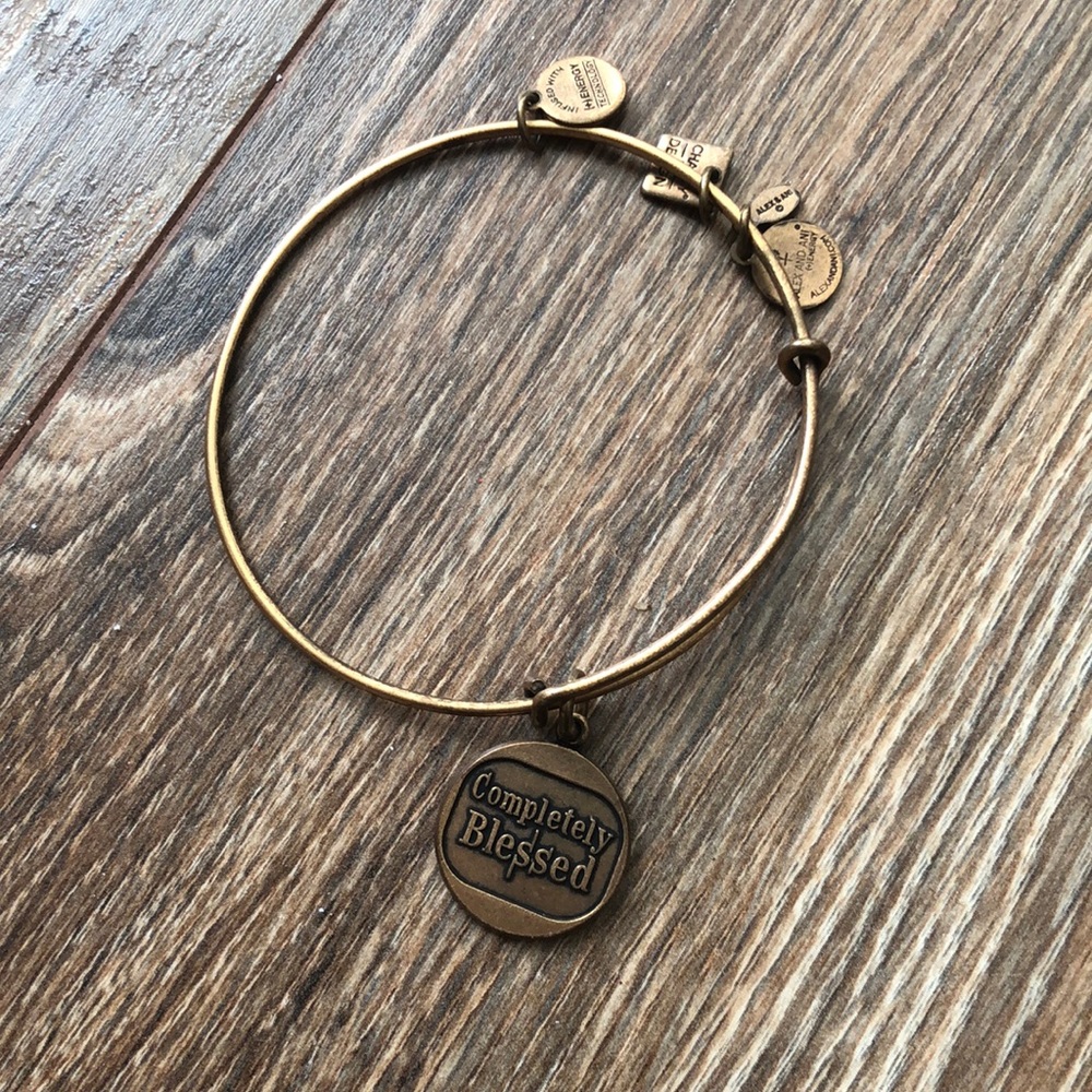 Gold Alex and Ani Completely blessed